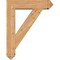 Ekena Millwork Traditional Arts and Crafts Smooth Bracket w/ Offset Brace, Western Red Cedar, 7 1/2"W x 30"D x 38"H BKT0806X30X38TRA03SWR - alternate 4